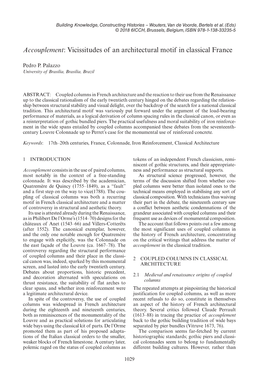 Accouplement: Vicissitudes of an Architectural Motif in Classical France