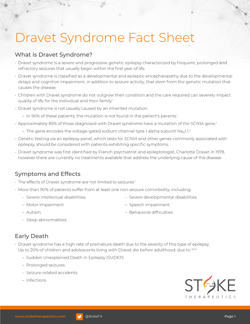 Dravet Syndrome Fact Sheet