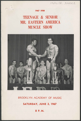 Teenage & Senior Mr. Eastern America Muscle Show