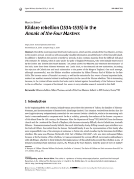 Kildare Rebellion (1534-1535) in the Annals of the Four Masters