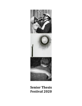 Senior Thesis Festival 2020