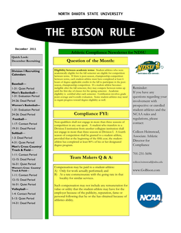 The Bison Rule