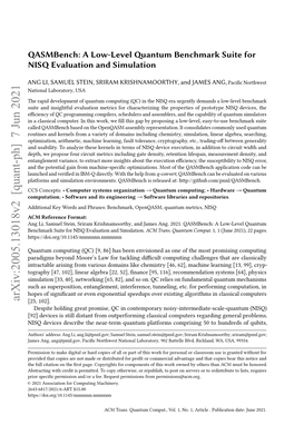 Qasmbench: a Low-Level Quantum Benchmark Suite for NISQ Evaluation and Simulation