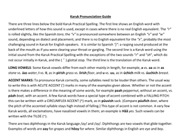 Karuk Pronunciation Guide.Pdf