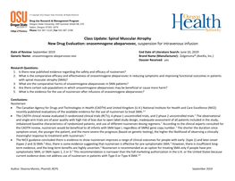 Spinal Muscular Atrophy New Drug Evaluation: Onasemnogene Abeparvovec, Suspension for Intravenous Infusion