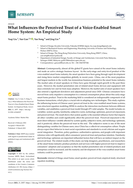 What Influences the Perceived Trust of a Voice-Enabled Smart Home