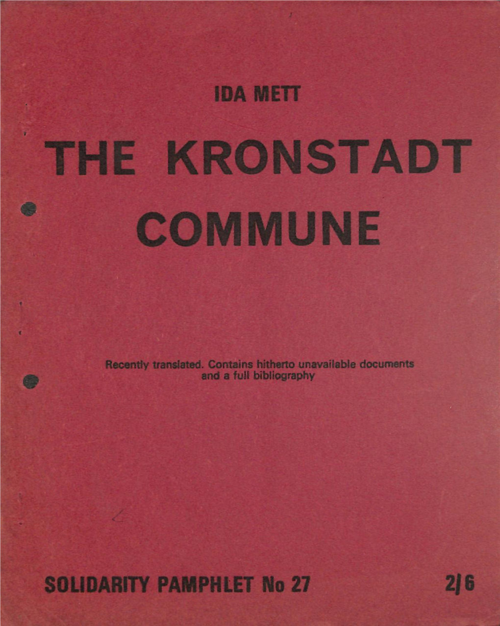 The Kronstadt Commune