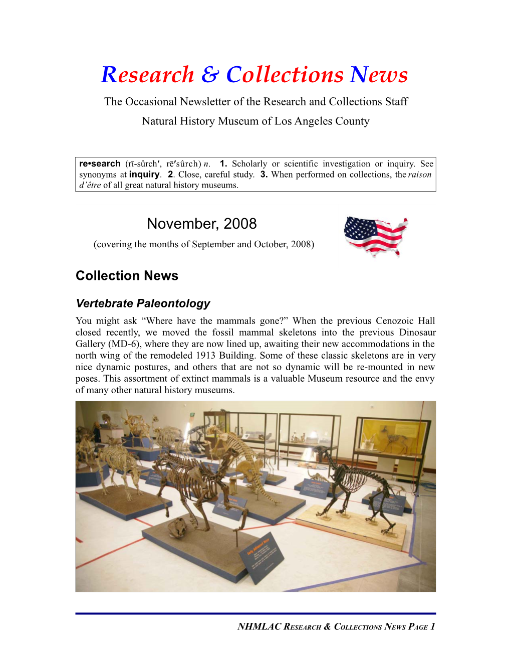 2008-11 R&C Newsletter