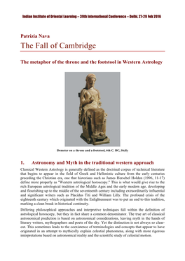 The Fall of Cambridge