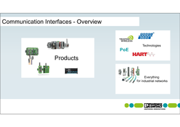 Communication Interfaces - Overview