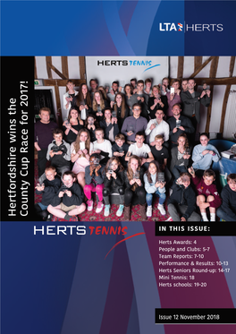Herts Tennis Newsletter 2018