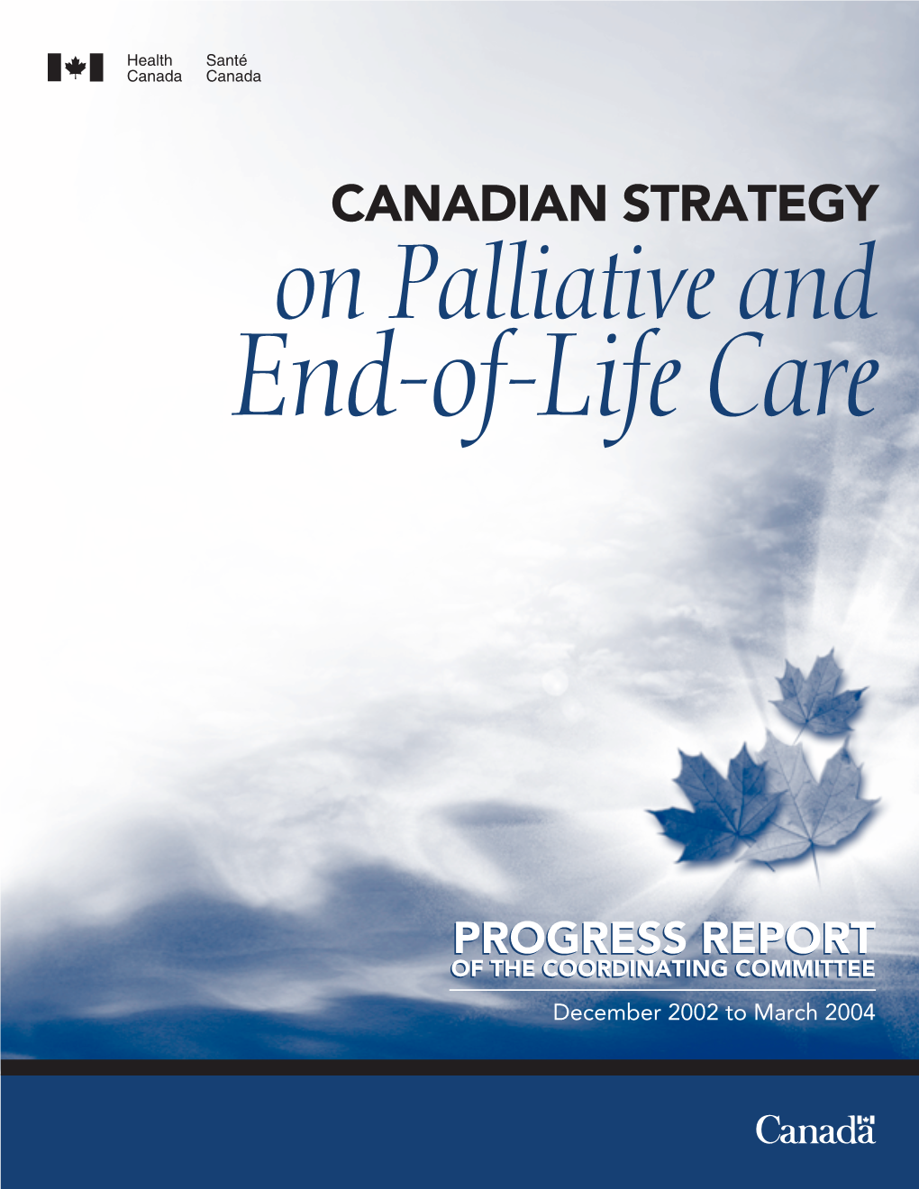Canadian Strategy Progress Report Health Canada-2005.Pdf
