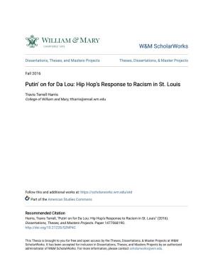 Hip Hop's Response to Racism in St. Louis
