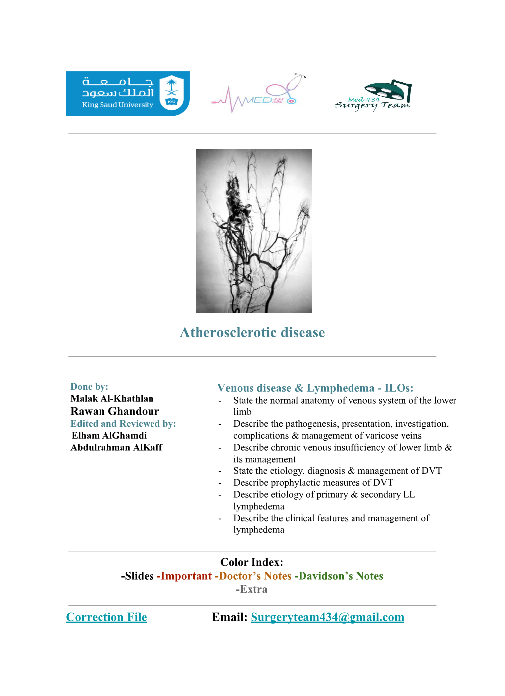 Atherosclerotic Disease