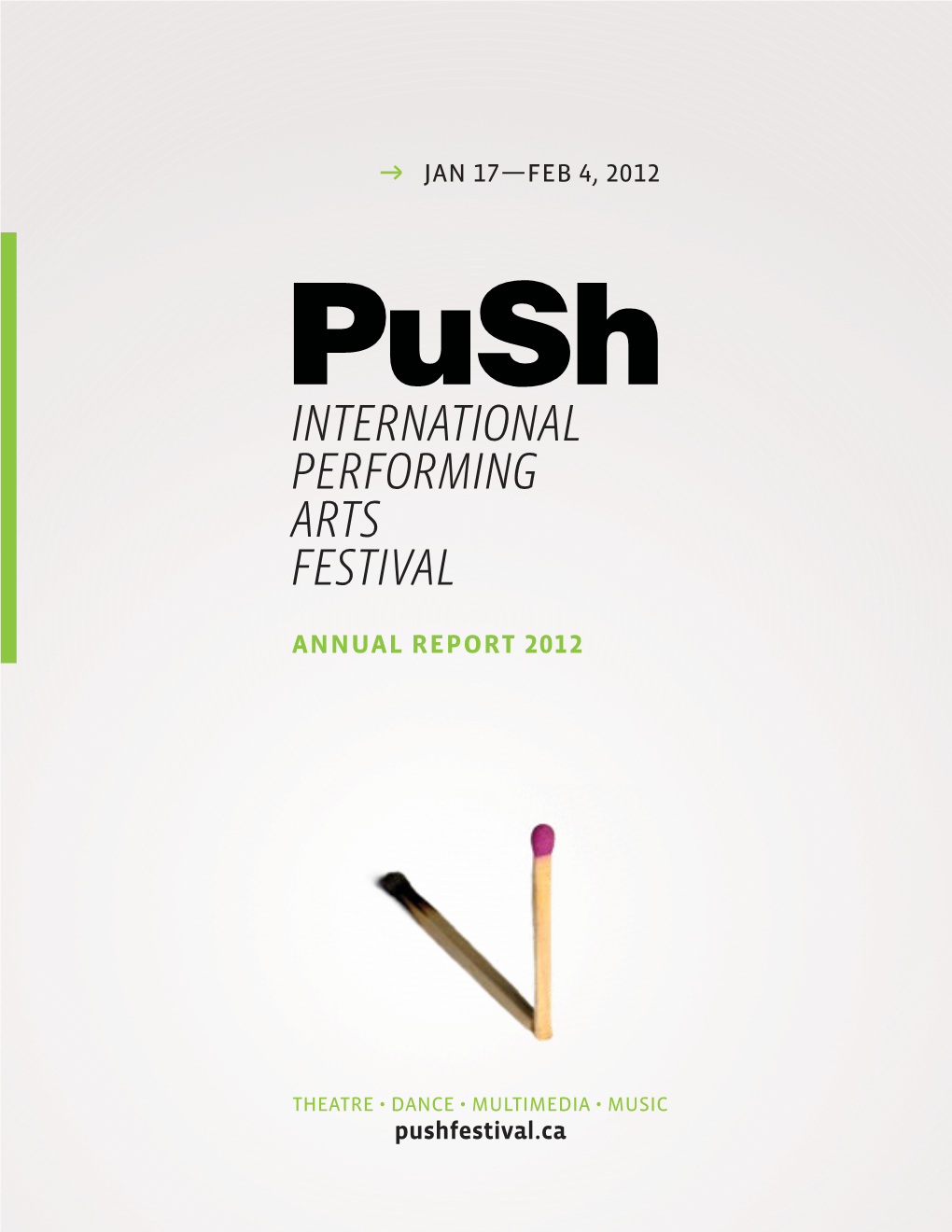 International Performing Arts Festival Annual Report 2012