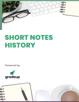 History Short Notes PDF in English