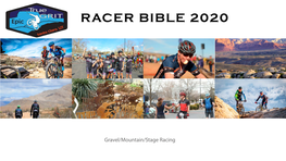 Racer Bible 2020