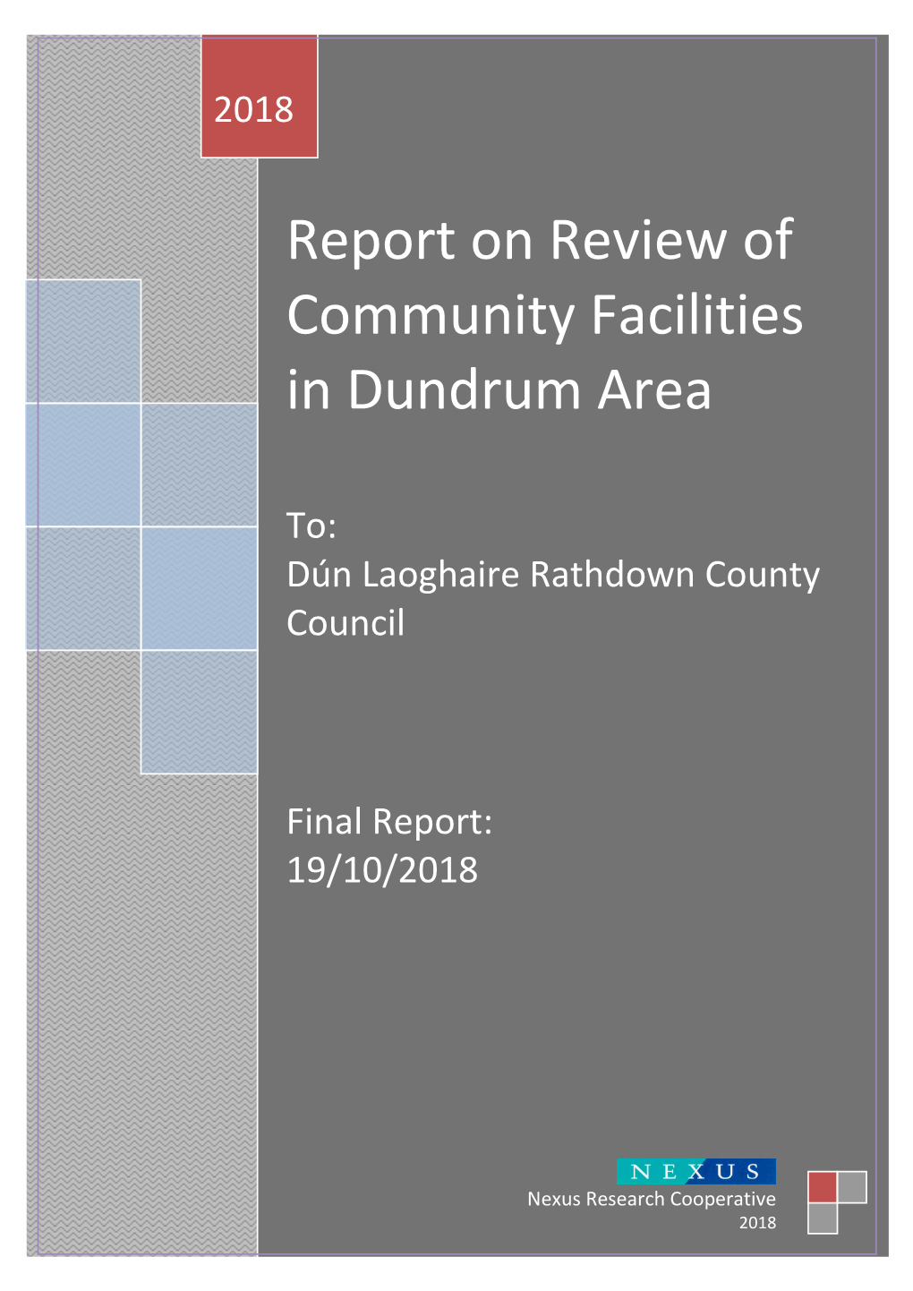 Report on Review of Community Facilities in Dundrum Area