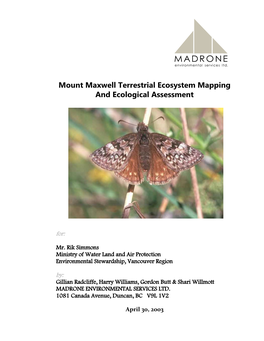 Mt Maxwell TEM Final Report 2003