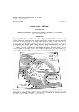 Synoptic Geology of Hungary