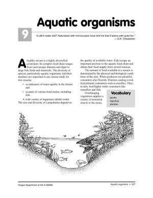 Aquatic Organisms 9