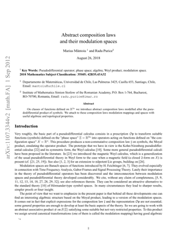 Abstract Composition Laws and Their Modulation Spaces