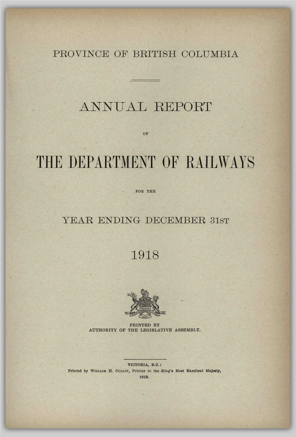 The Department of Railways