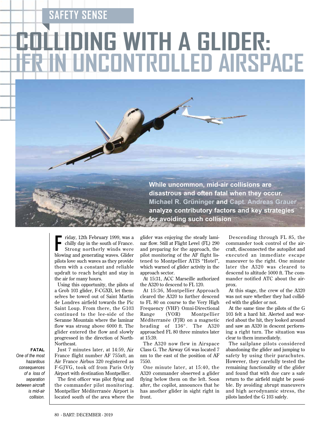 Colliding with a Glider: Ifr in Uncontrolled Airspace