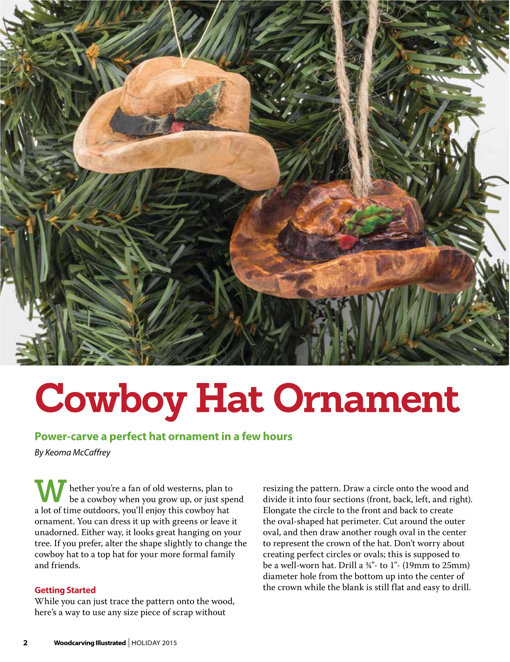 Cowboy Hat Ornament