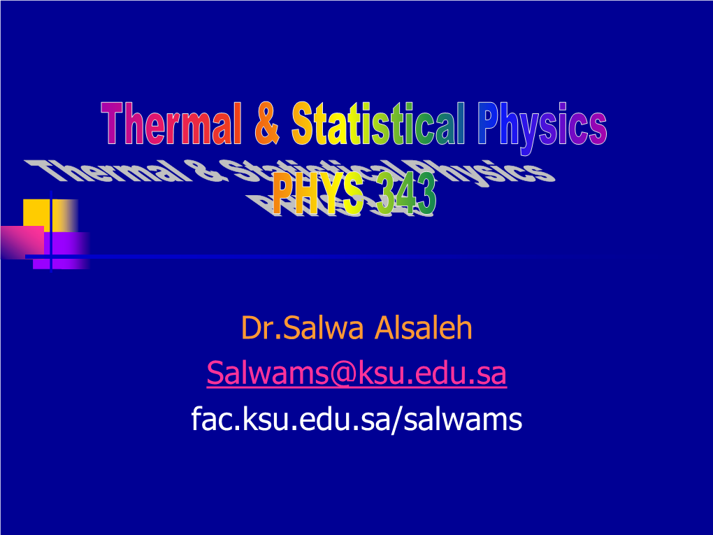 Thermal Equilibrium