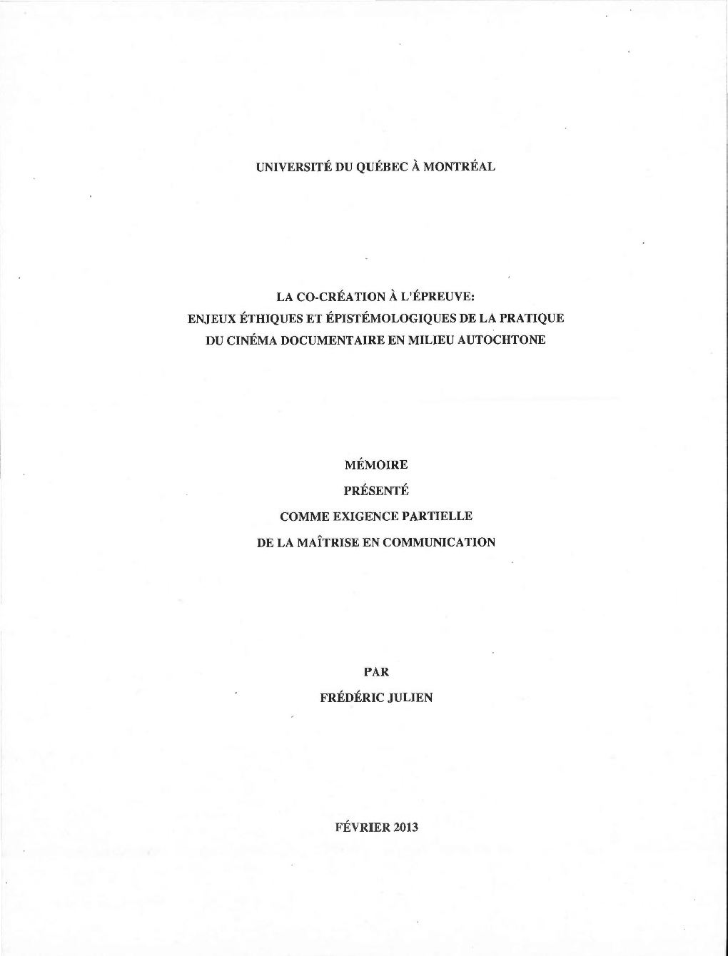 La Co-Création À L'épreuve : Enjeux Éthiques Et Épistémologiques De La