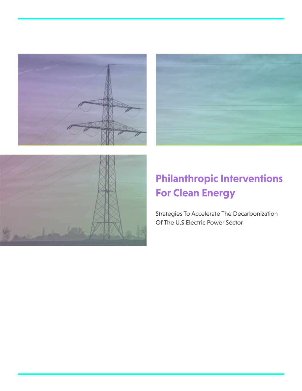Philanthropic Interventions for Clean Energy