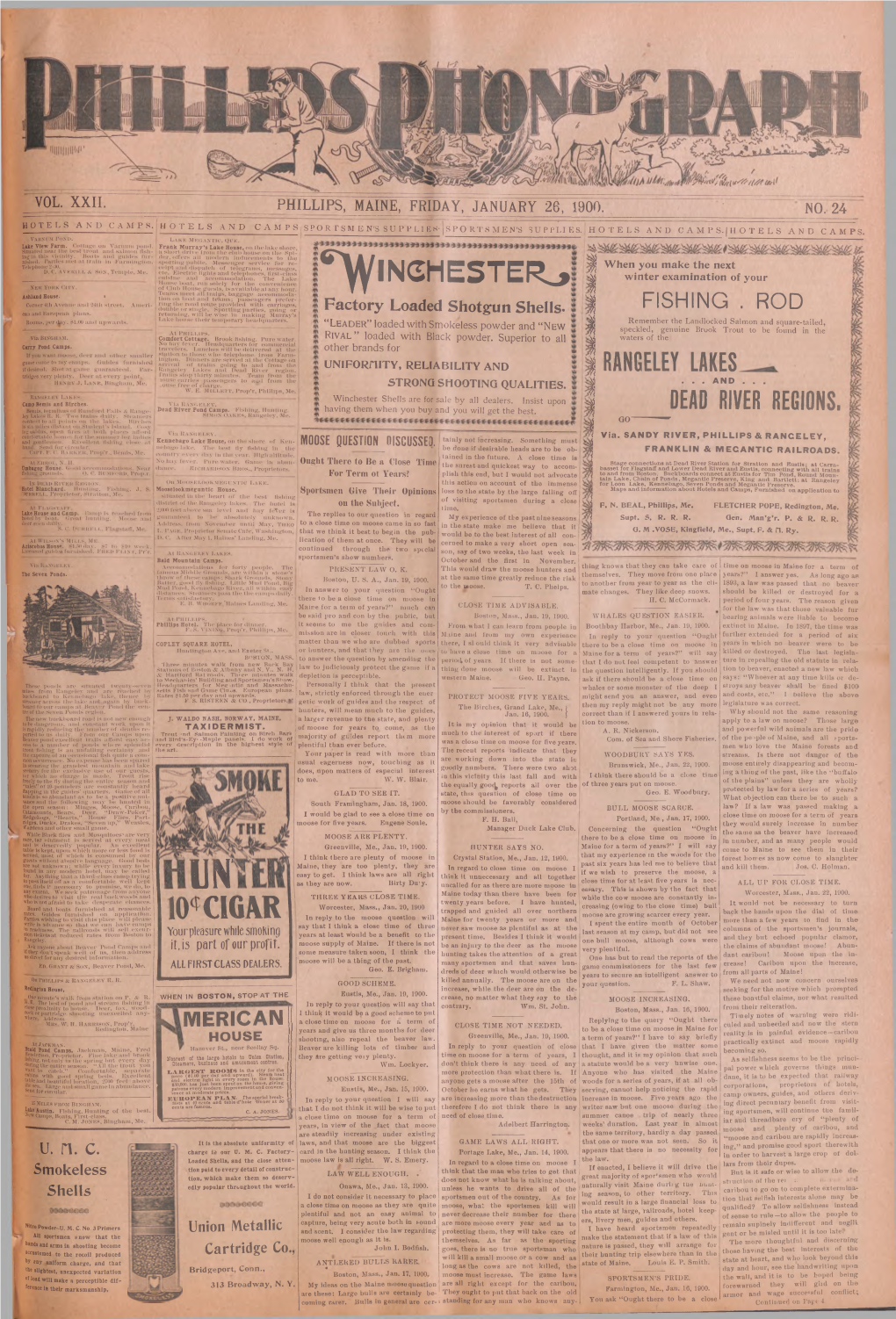 Phillips Phonograph: Vol. 22, No.24 January 26,1900