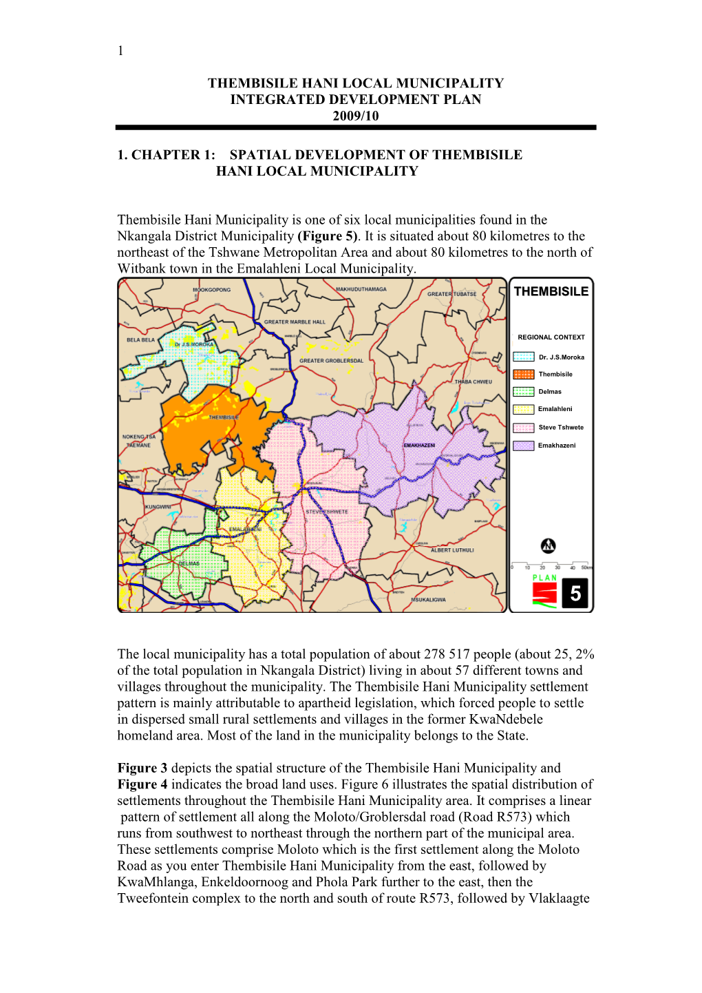 Thembisile Hani Local Municipality Integrated Development Plan 2009/10