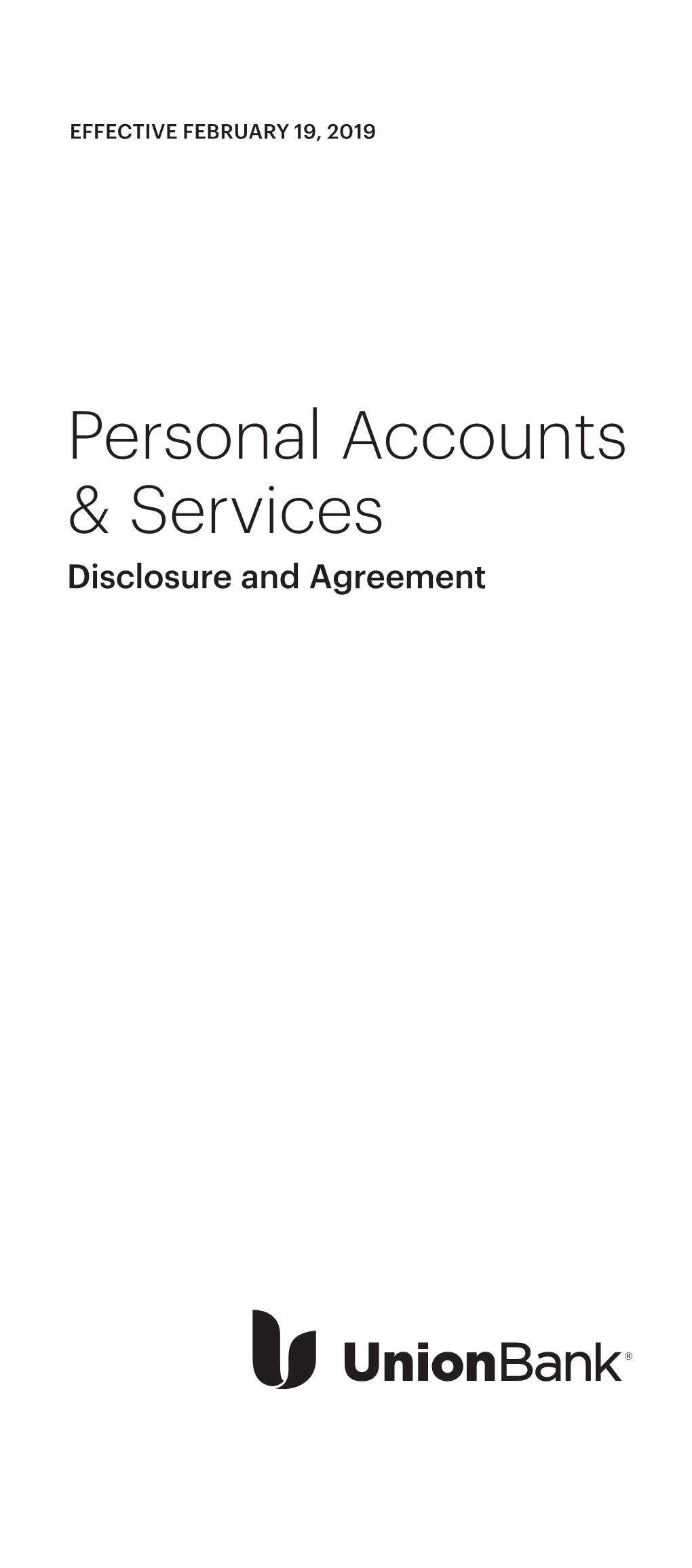 Personal Accounts & Services