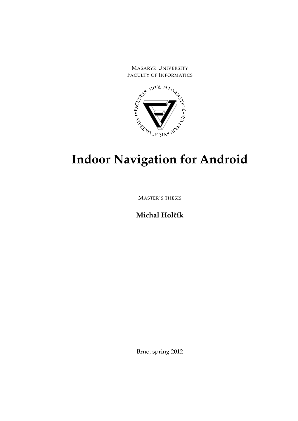 Indoor Navigation for Android