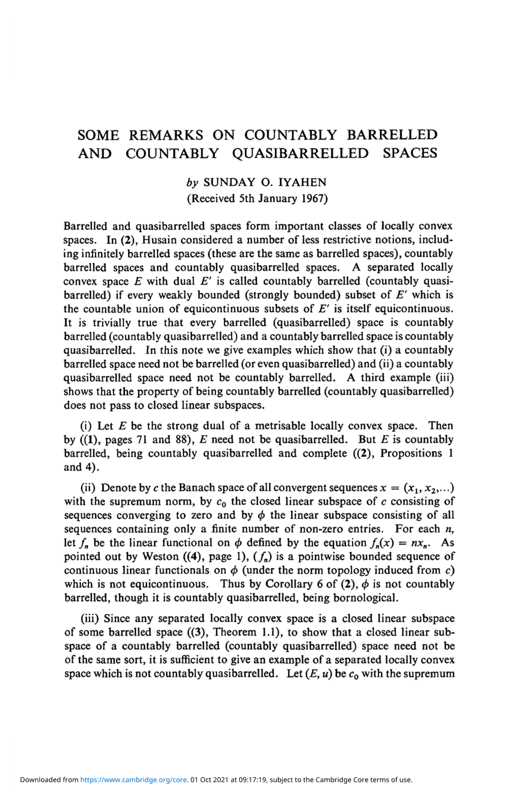 Some Remarks on Countably Barrelled and Countably Quasibarrelled Spaces