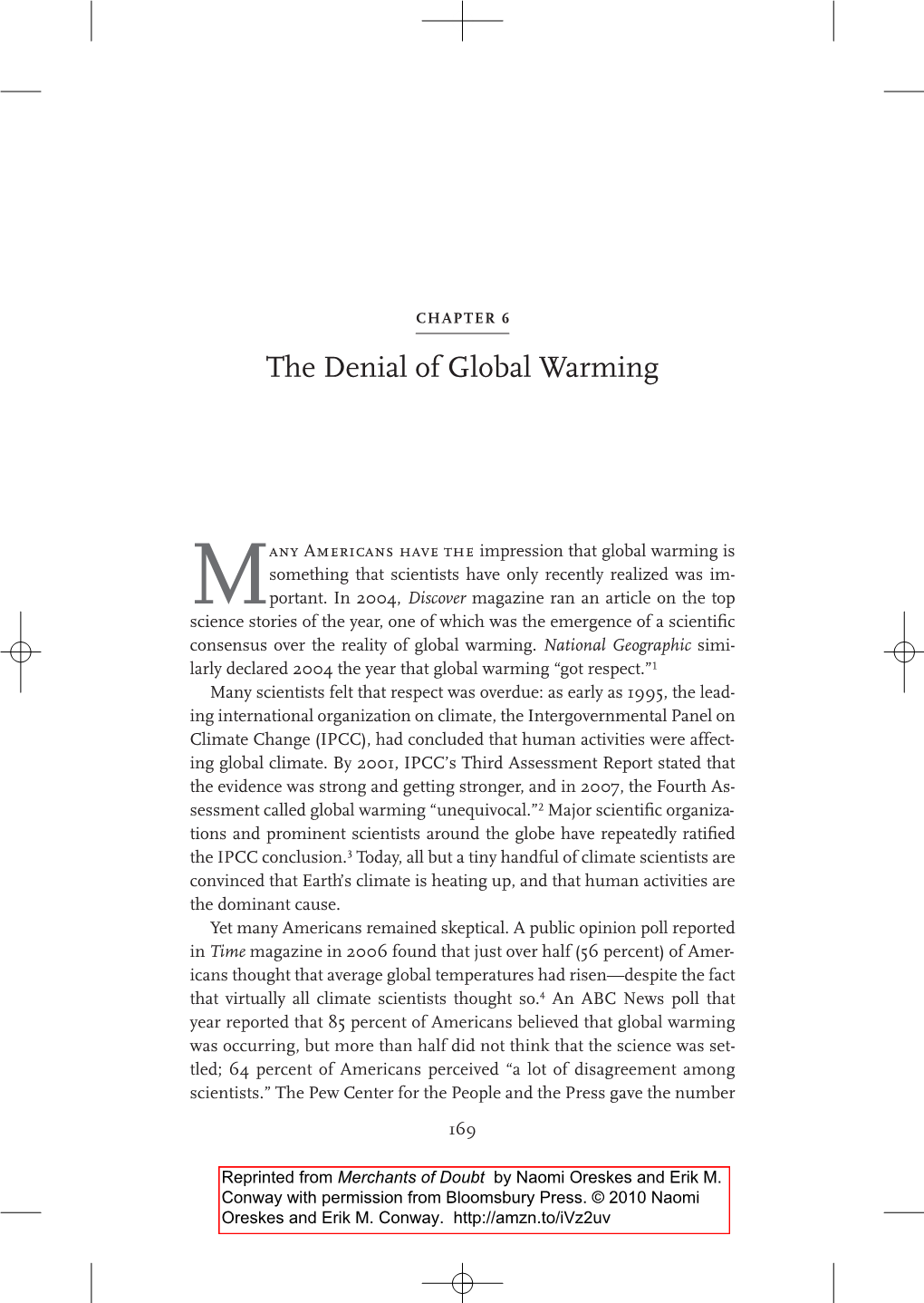 The Denial of Global Warming