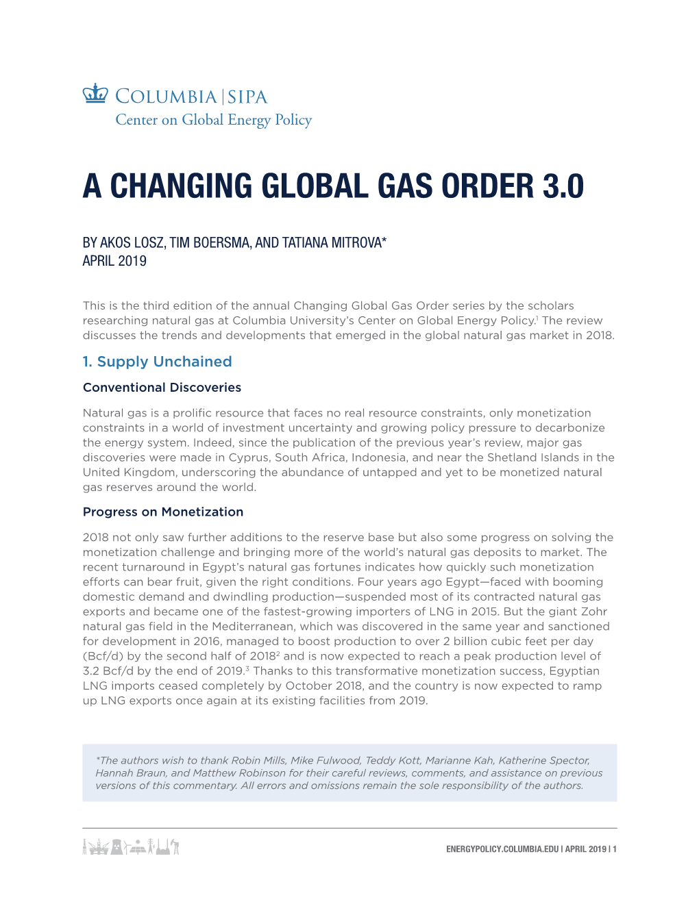 A Changing Global Gas Order 3.0