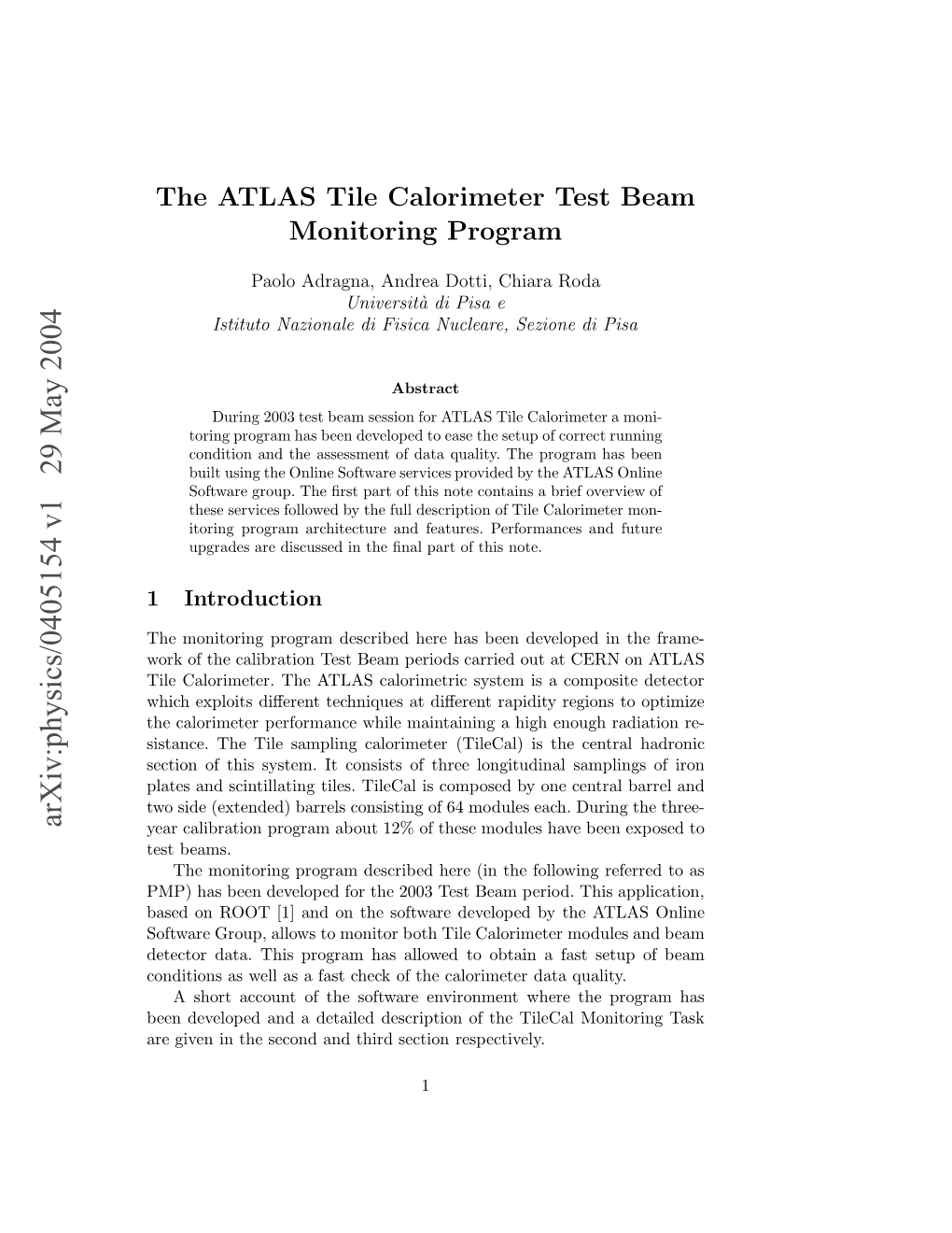 The ATLAS Tile Calorimeter Test Beam Monitoring Program