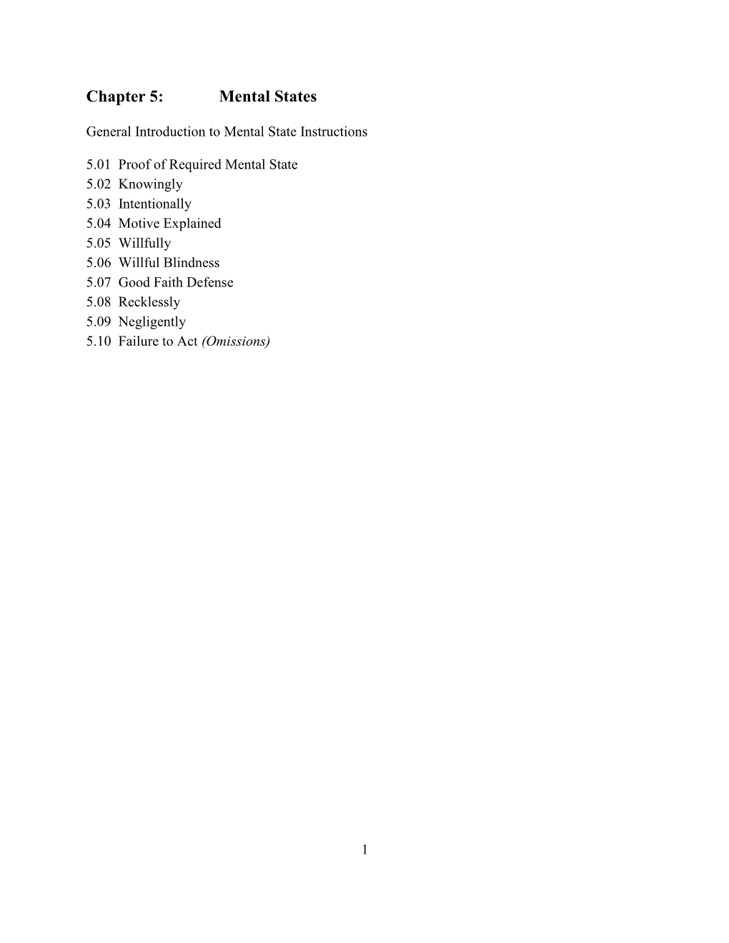 Chapter 5: Mental States