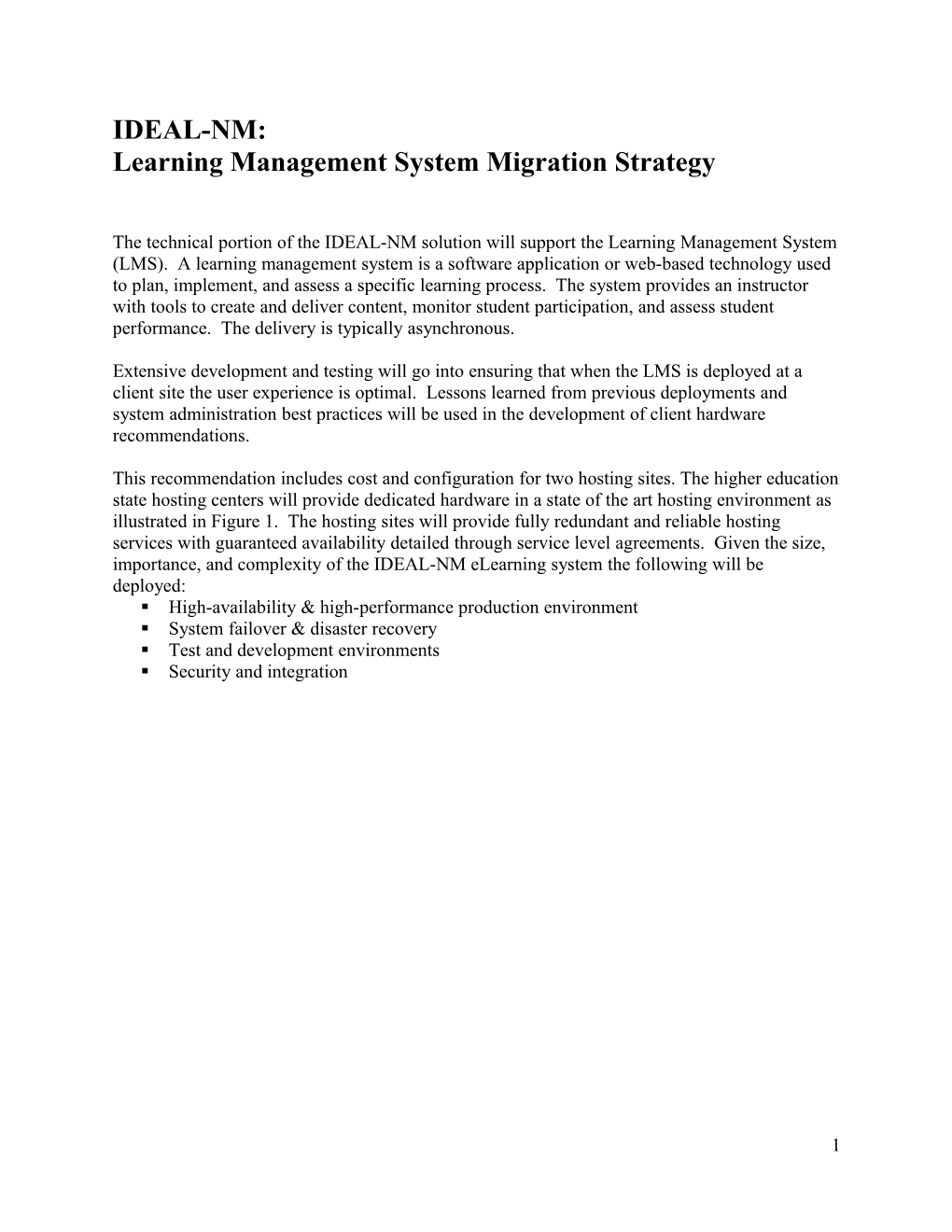 Learning Management System Migration Strategy