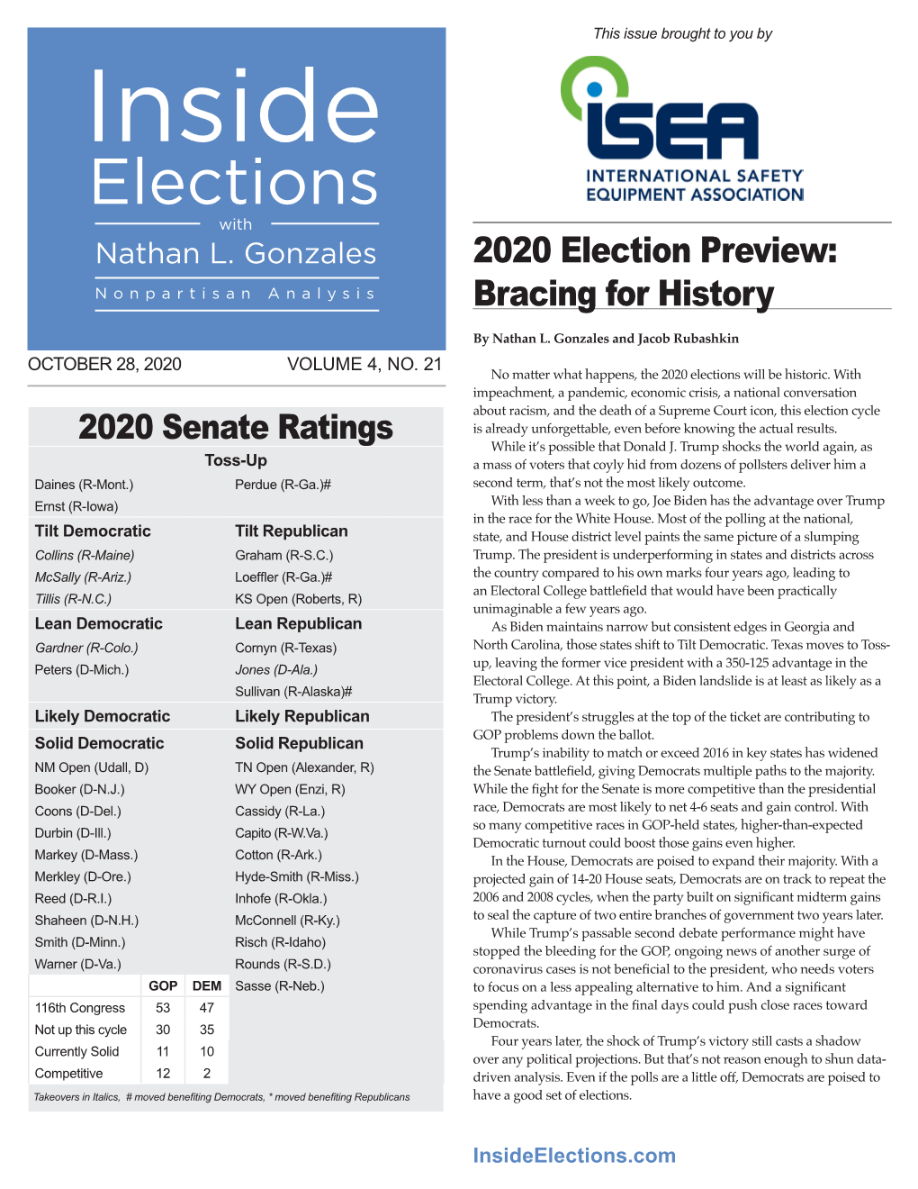 2020 Election Preview: Bracing for History