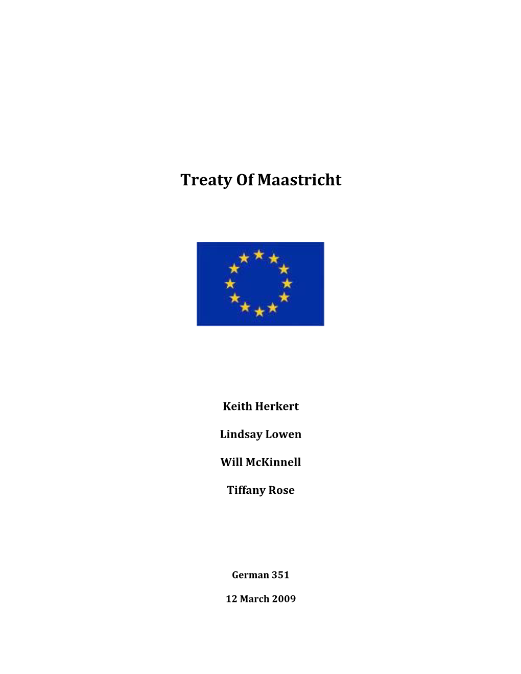 Treaty of Maastricht