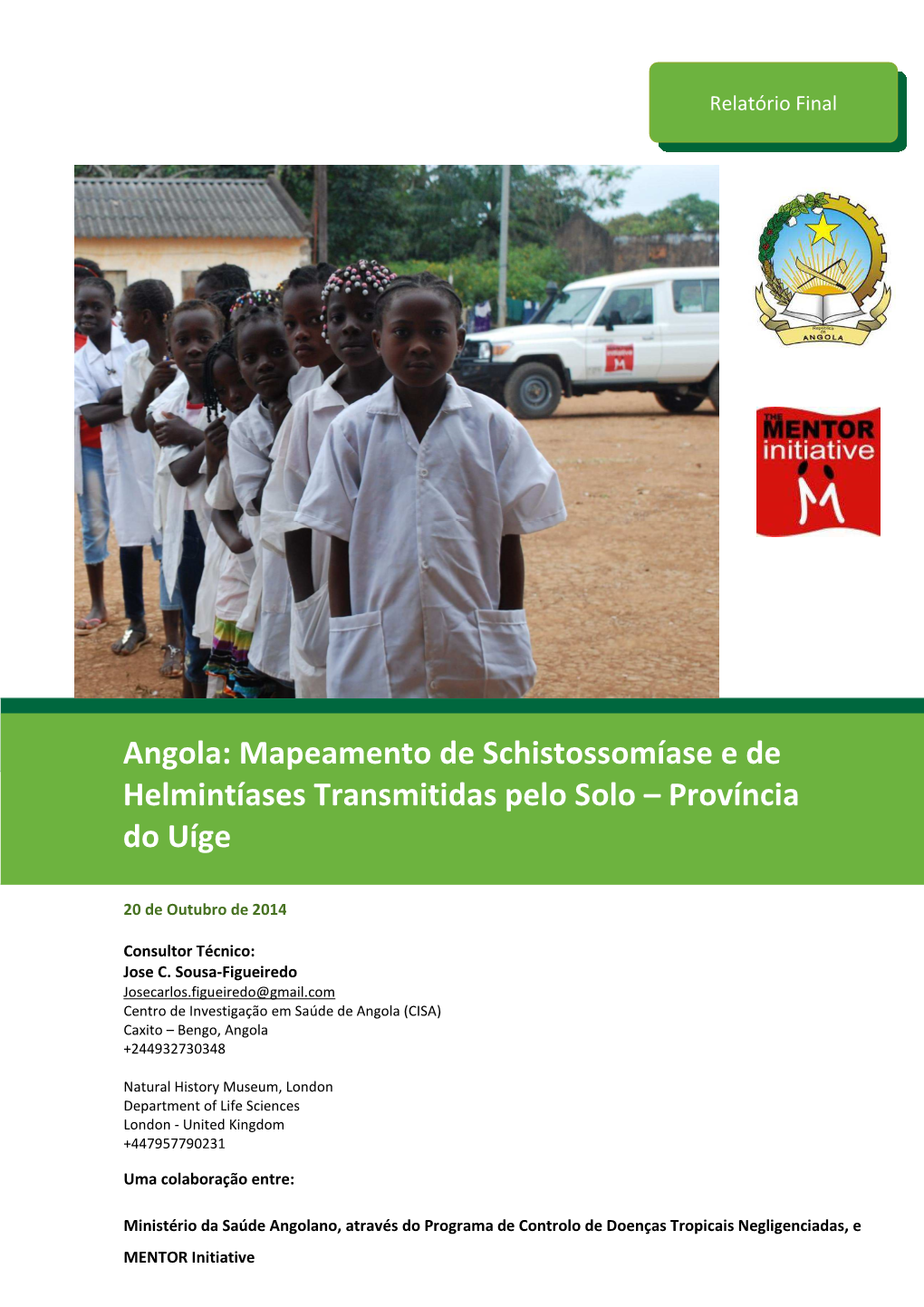 Angola: Mapeamento De Schistossomíase E De