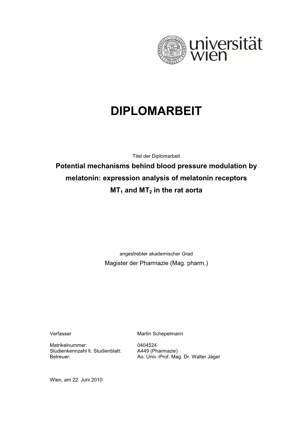 Diplomarbeit