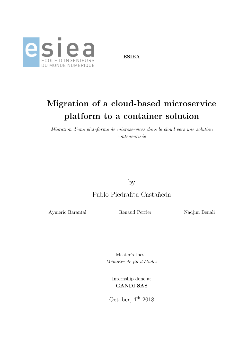 Migration of a Cloud-Based Microservice Platform to a Container Solution