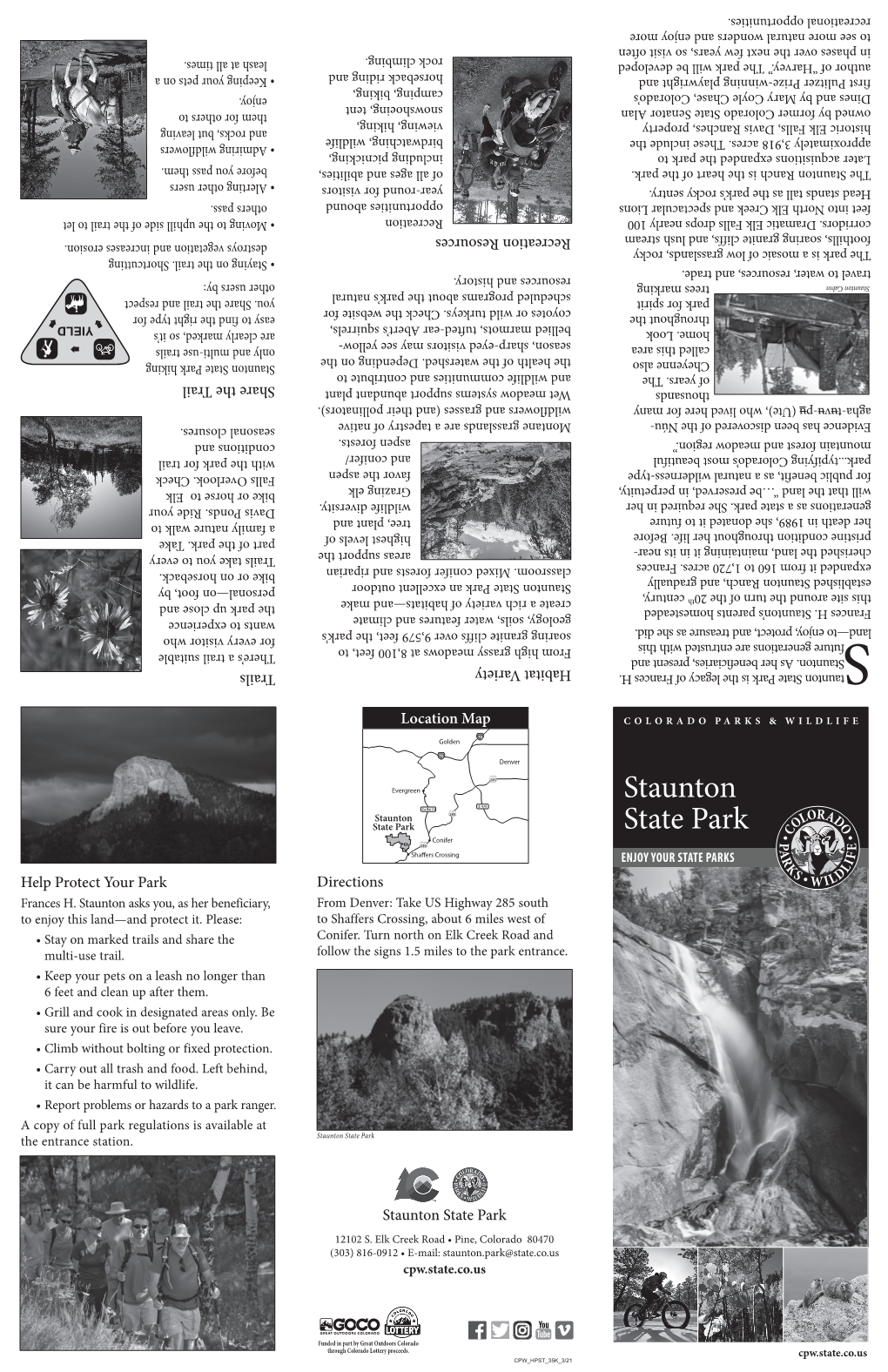 Staunton State Park Brochure