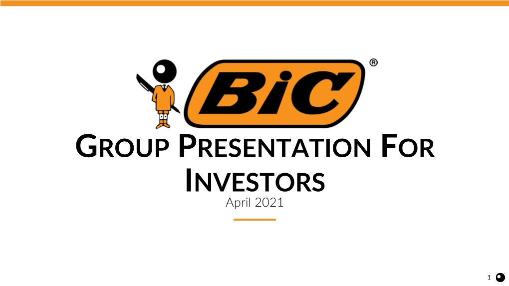 Group Investor Presentation