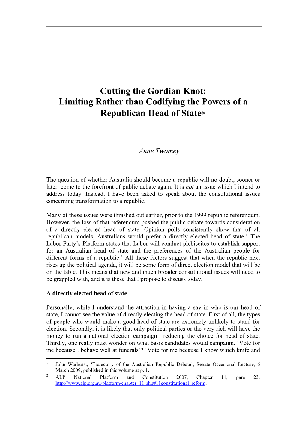 Papers on Parliament: Republics, Citizenship and Parliament